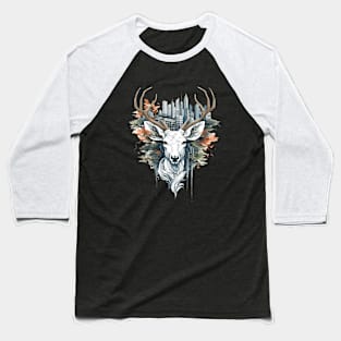 Stag Deer Animal Beauty Nature Wildlife Discovery Baseball T-Shirt